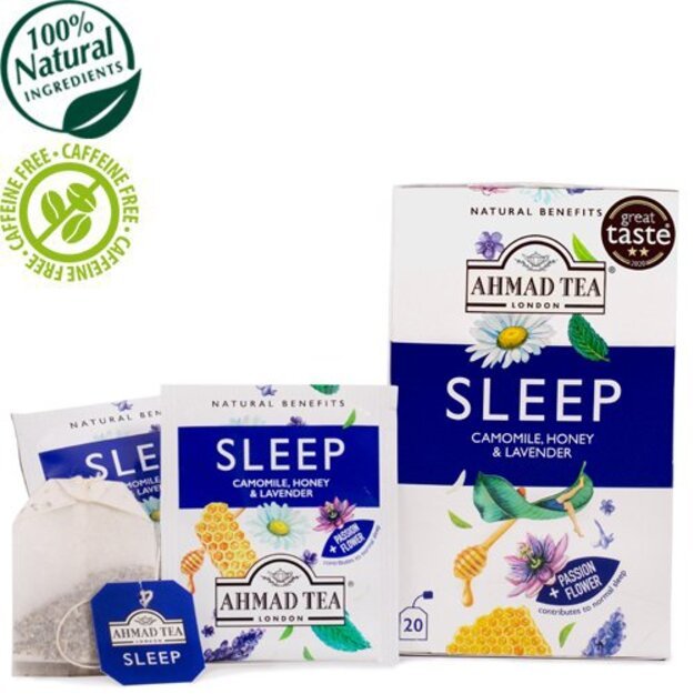 Ahmad Tea Natūrali arbata   Sleep  , vokeliuose su siūlu, 20 vnt. 1
