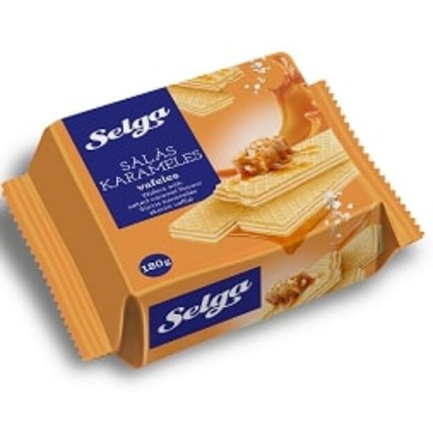 Sūrios karamelės skonio vafliai  SELGA, 180g