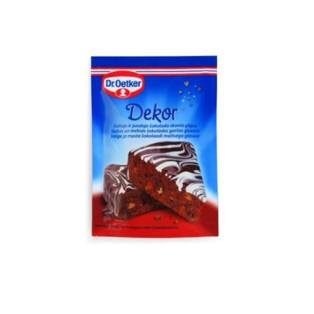 Maistinis Glajus DR OETKER, juodojo ir baltojo šokolado, 100 g