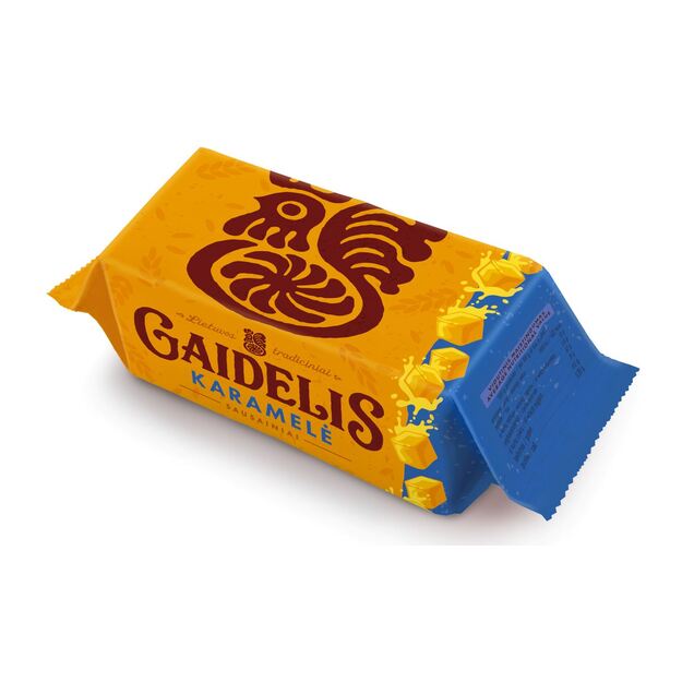 Sausainiai GAIDELIS, su karamele, 160 g