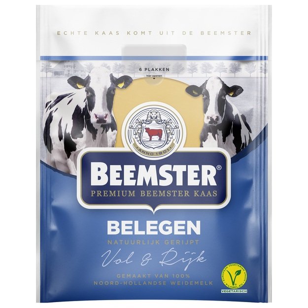 Puskietis sūris BEEMSTER Medium, pjaustytas, brandintas 4 mėnesius, pjaustytas, 150 g