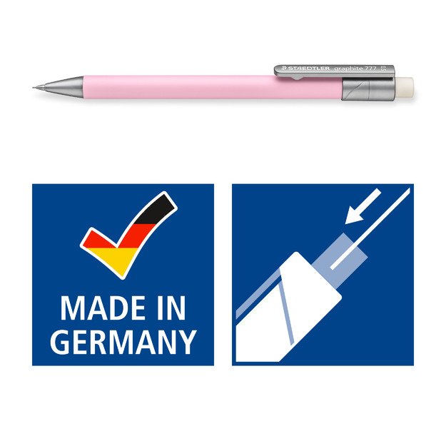 Automatinis pie&scaron;tukas STAEDTLER, B, 0,5 mm, įvairių spalvų 7