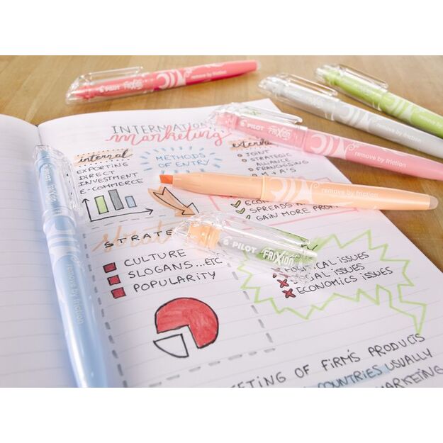 Trinamasis teksto žymeklis PILOT FRIXION Light, pilka sp. 1