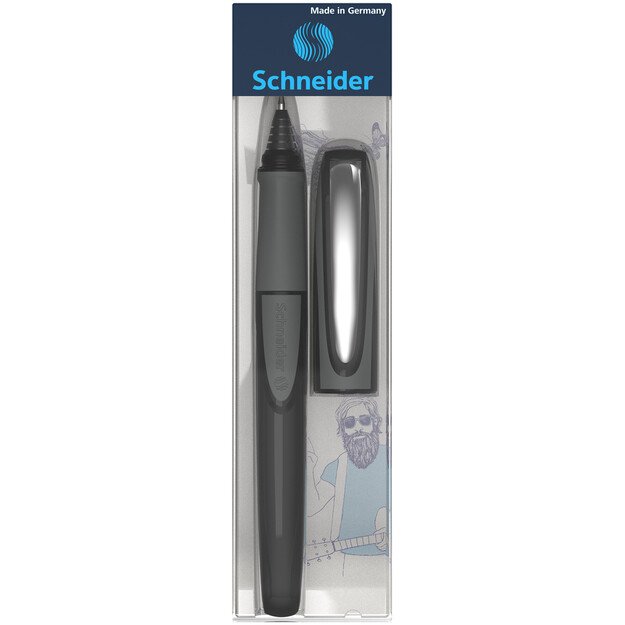 Rašiklis SCHNEIDER RAY, 0,7mm, tamsiai pilkos sp. korpusas, mėlynas rašalas (tinka ir kairiarankiams) 4