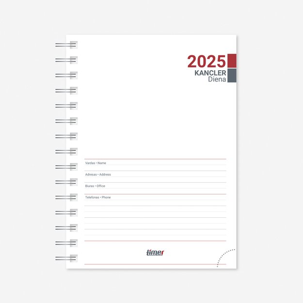 Vidaus blokas kalendoriui Kancleris Spirex Day 2026, A6+