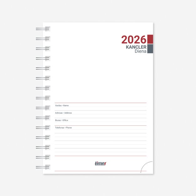 Vidaus blokas kalendoriui Kancleris Spirex Day 2026, A6+ 1
