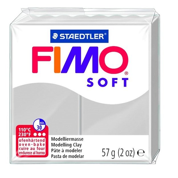 Modelinas FIMO SOFT, 57 g, delfinų pilka sp.