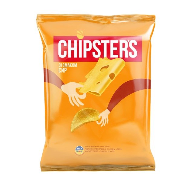Bulvių traškučiai CHIPSTER S, sūrio skonio, 120 g
