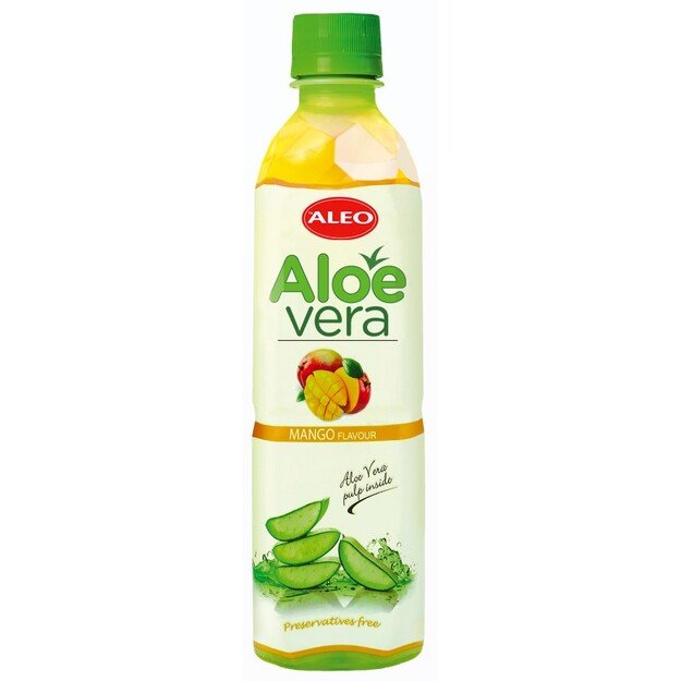 Gaivusis sulčių gėrimas ALEO Aleo vera, mangų skonio, 500 ml