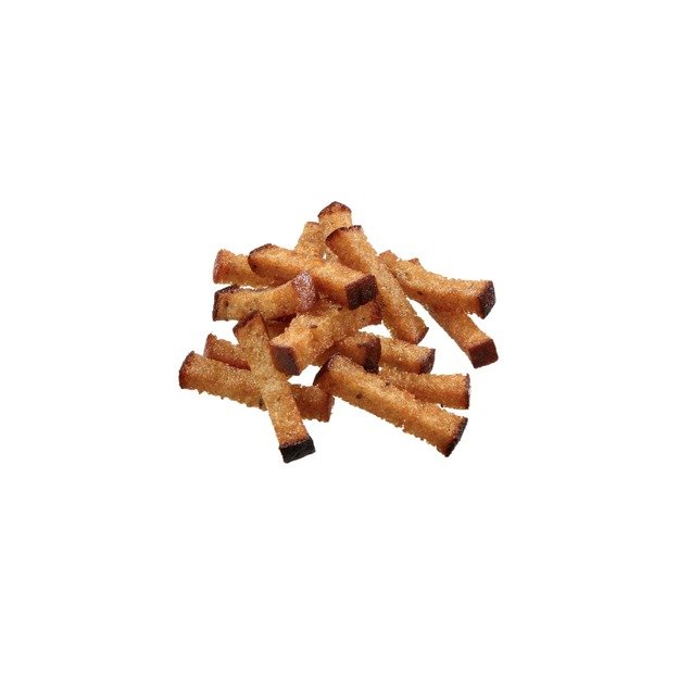 Kepintos duonos juostelės BIRŽŲ DUONA, su česnaku, 1,7 kg