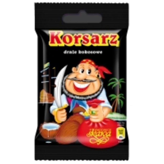 Dražė SKAWA Korsarai, kokosų skonio, 70g