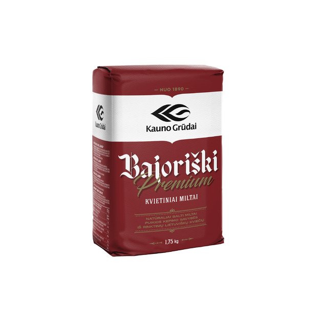 Kvietiniai miltai BAJORIŠKI 405 C, 1,75 kg