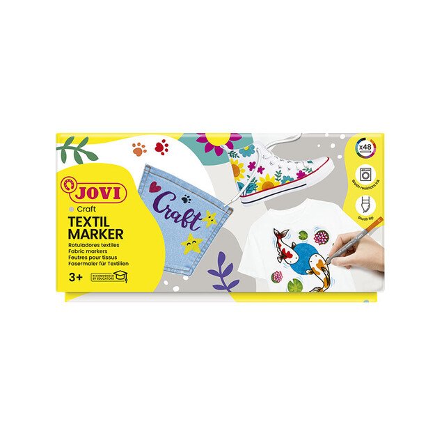 Flomasteriai JOVI Textil, 48 vnt. 1