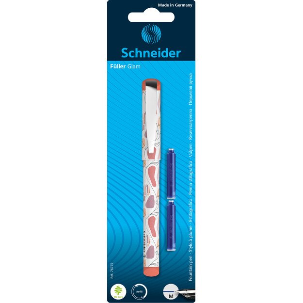Plunksnakotis SCHNEIDER Glam, plastikinis korpusas, mėlynas rašalas, tinka kairiarankiams 2