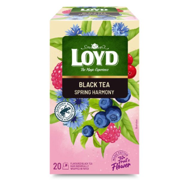 Juodoji arbata LOYD, pavasario harmonija, 20x1,75 g