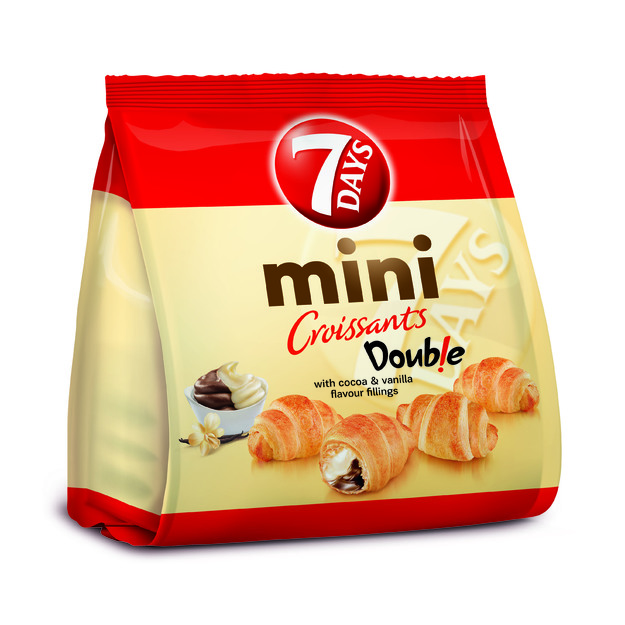 Mini raguoliai 7 DAYS, su kakavos ir vanilės skonio įdaru, 185 g