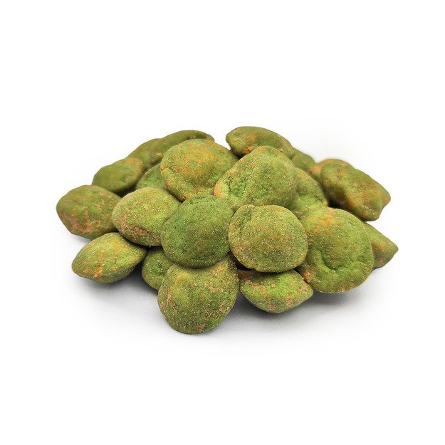 Žemės riešutai su traškia vasabių luobele, 7,5 kg