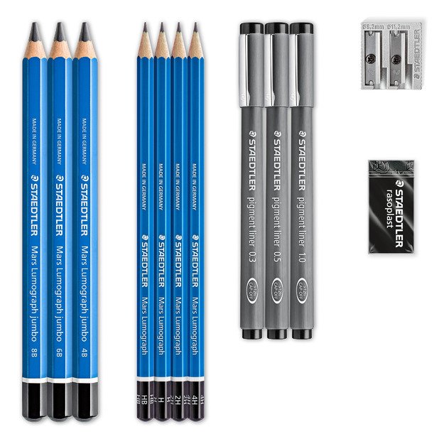 Pie&scaron;imo rinkinys STAEDTLER Mars 100 6