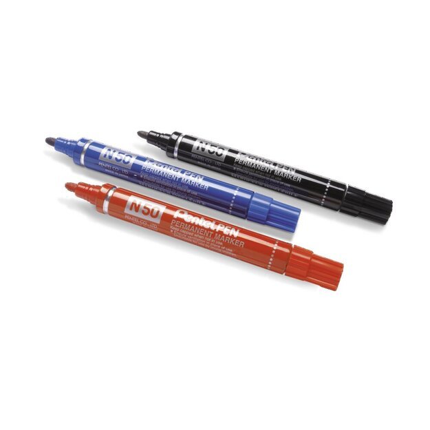 Permanentinis žymeklis Pentel Tool Pen N50, 3 mm, 4 vnt., įvairių spalvų 2