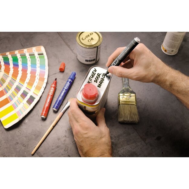 Permanentinis žymeklis Pentel Tool Pen N50, 3 mm, 4 vnt., įvairių spalvų 3