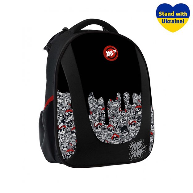 Kuprinė YES H-28  SubSurf , juodos ir baltos sp.