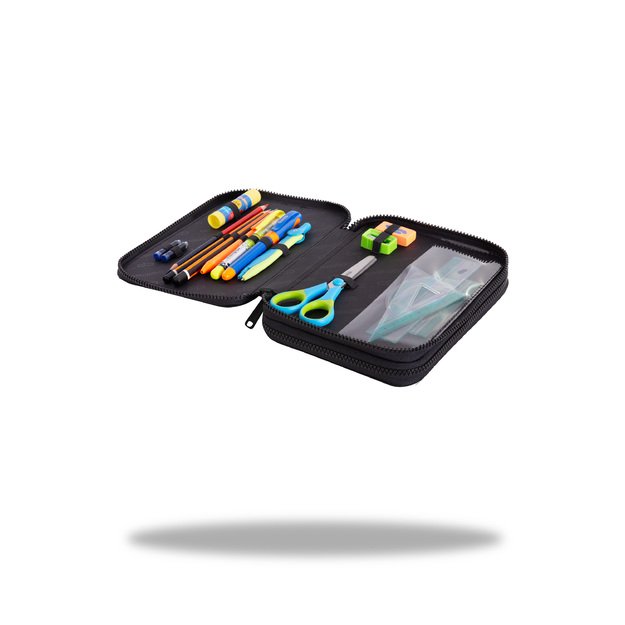 Forminis dviejų skyrių penalas su priedais CoolPack Jumper XL French Bulldogs 1