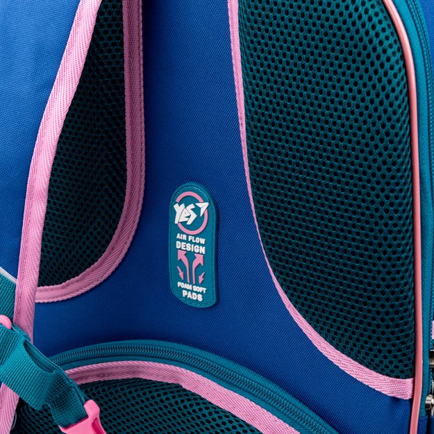 Kuprinė su pakietinta nugara YES S-78 Dandelion Cats, Capri mėlyna 4