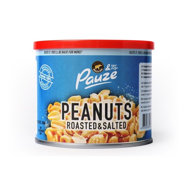 Žemės rie&scaron;utai PAUZE, skrudinti, sūdyti, 150 g