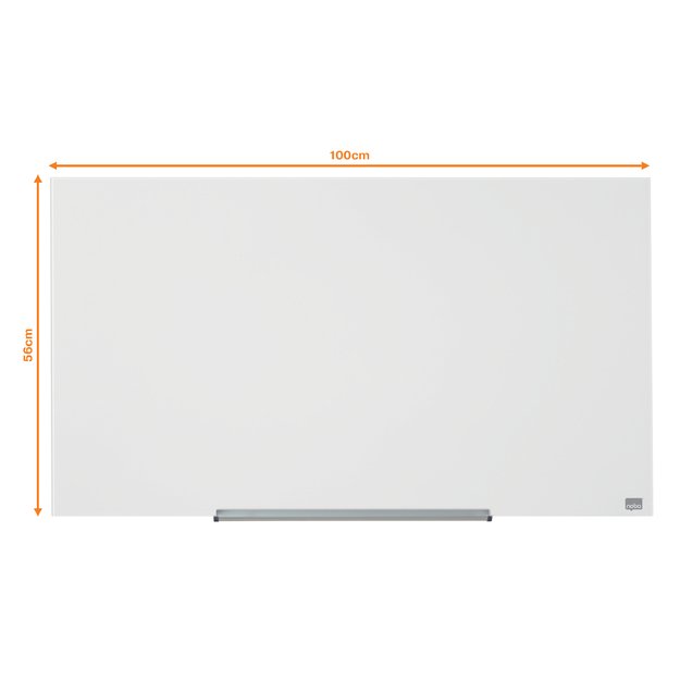 Stiklinė baltoji magnetinė lenta Nobo Impression Pro, plačiaekranė 45, 99x56 cm 2