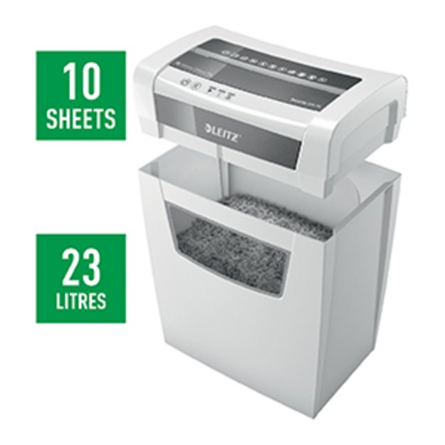 Dokumentų naikiklis LEITZ IQ Home Office, P4, 23L, 4x28mm, 10 lapų 3