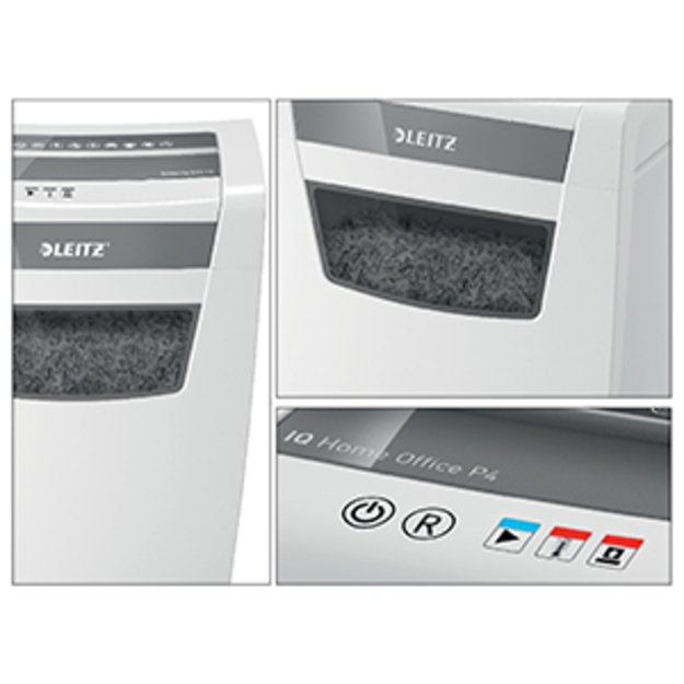 Dokumentų naikiklis LEITZ IQ Home Office, P4, 23L, 4x28mm, 10 lapų 4