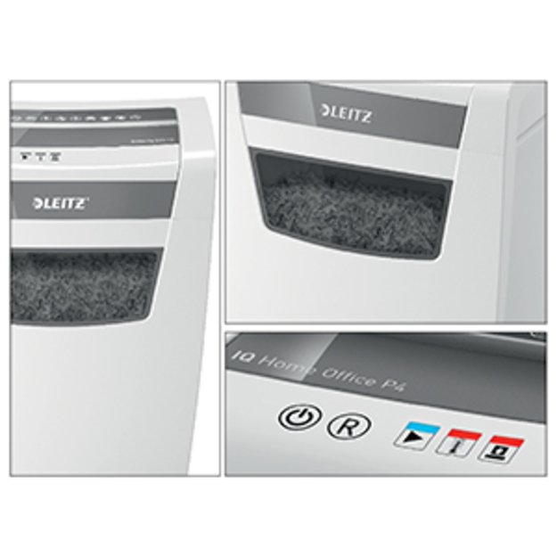 Dokumentų naikiklis LEITZ IQ Home Office, P4, 23L, 4x28mm, 10 lapų 4
