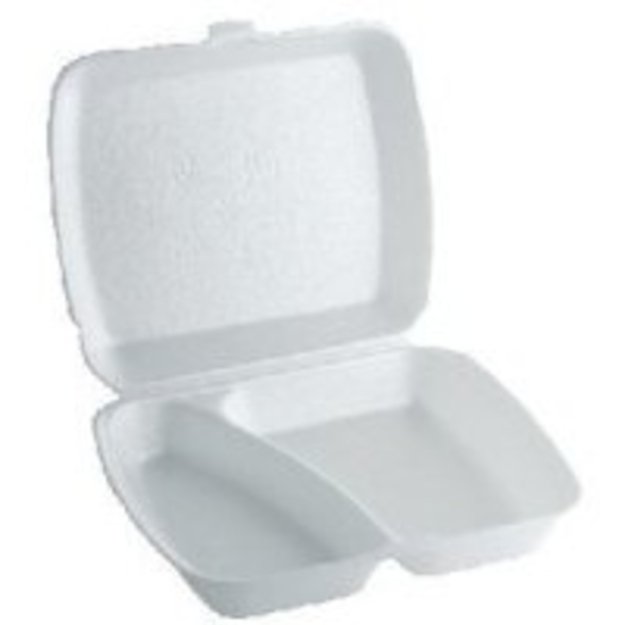 Dėžutė, maistui MENIU, XPS, 2 dalių, 20 x 22,5 x H 6,9 cm, 200 vnt.