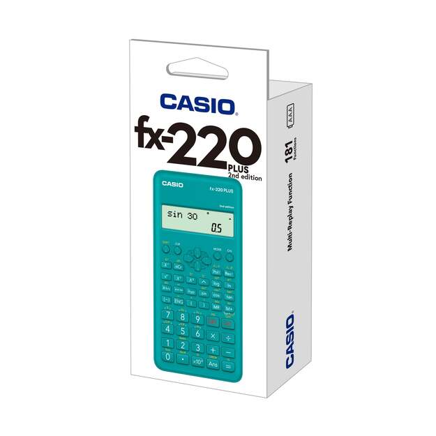 Mokslinis skaičiuotuvas CASIO FX-220 PLUS II, 78 x 155 x 19.5 mm 5