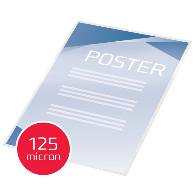 Laminavimo vokeliai GBC, A3, 125 mik., blizgūs, 25 vnt. 9