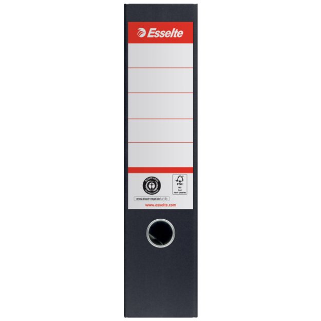 Segtuvas ESSELTE No1 ekologiškas, A4, kartoninis, 75 mm, juoda 1