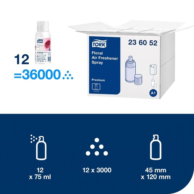Oro gaiviklis TORK PREMIUM 75 ml, gėlių kvapo 3