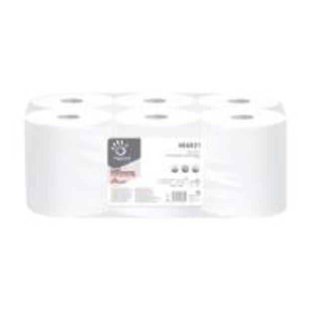 Popierinis rankšluostis PAPERNET, Centrefeed Standard, 1 sl., 274 m, balta sp. 1