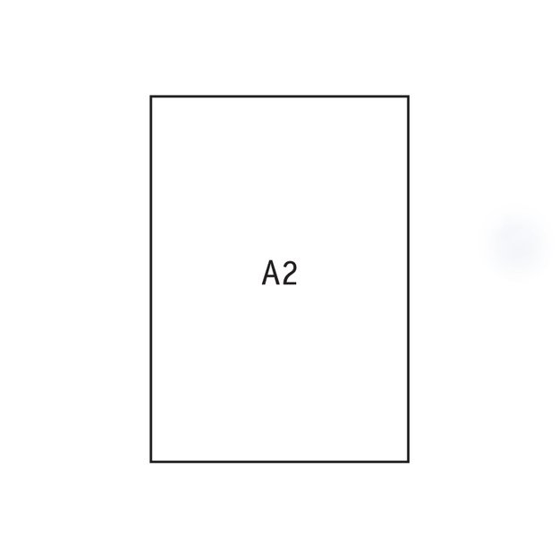 Popierius braižybai, A2, 610 x 430 mm, 170 g/m2, 20 vnt.