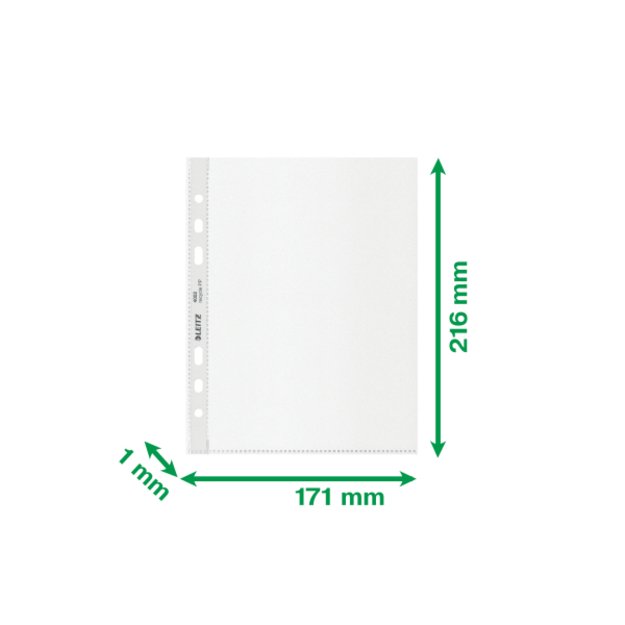 Įmautės Leitz Recycle, A5, 100mic,  25vnt, matinės sp. 2