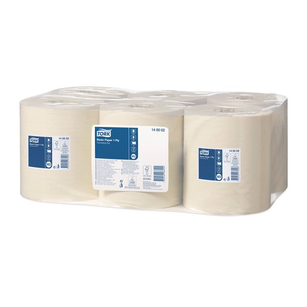 Popierius valymui TORK Basic, 1 sl., 19 cm x 280 m, balta sp. 140002 2