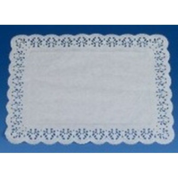 Padėkliukai, popieriniai, karpyti, balti, 40 x 30 cm 100 vnt.