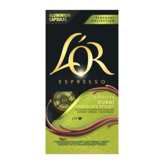 Kavos kapsulės L OR Dubai Chocolate, 10 vnt