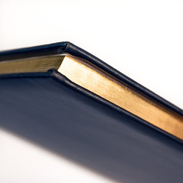 Kalendorius FUTURA VIP 2026, A4, PU, mėlyna, aukso spalvos kraštai 2