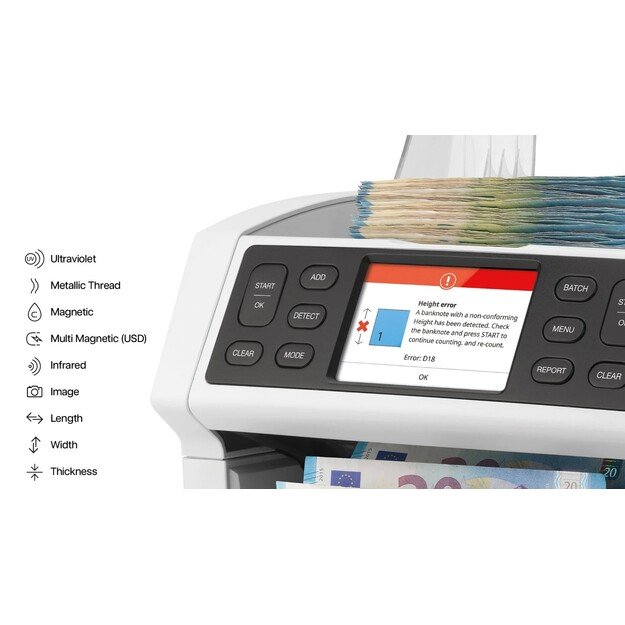 Automatinis banknotų skaičiavimo/tikrinimo aparatas SafeScan 2865-S