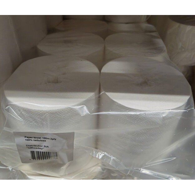 Popieriniai rank&scaron;luosčiai GRUINE, su pirmojo pluo&scaron;to perforacija, 2 sluoksniai, 100 m, 80127