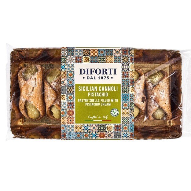 Kanoliai DIFORTI, su pistacijų kremu, 150g
