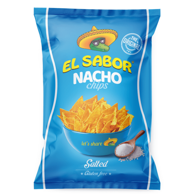 Kukurūzų tra&scaron;kučiai EL SABOR, su druska, 100 g