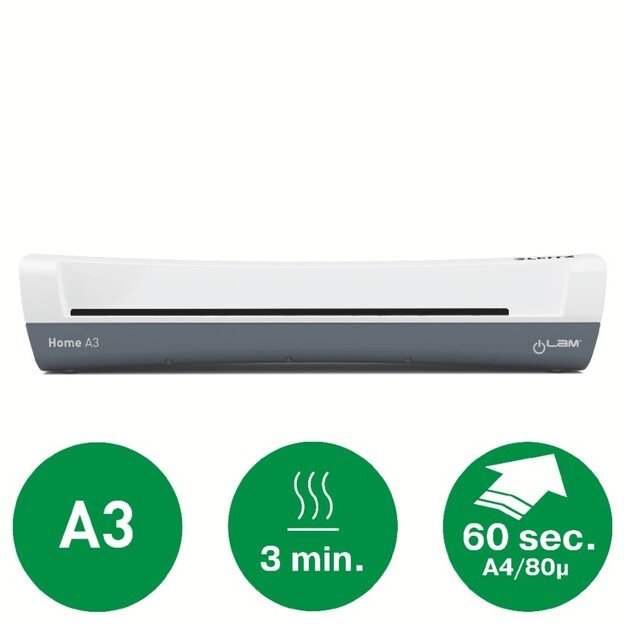 Laminavimo aparatas Leitz iLAM Home A3, 125mic, baltos/pilkos spalvos 7