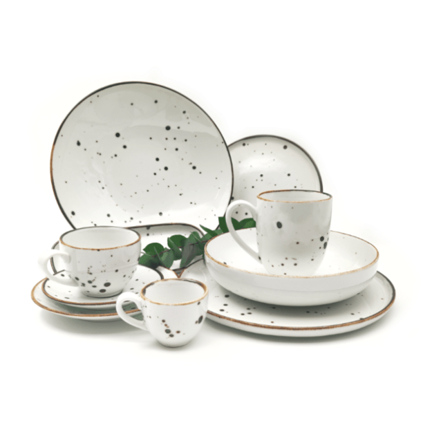 Puodelis Cottage White, su lėk&scaron;tute, porcelianas, 220 ml, D 9/16 cm, H 7,5 cm, vnt 1
